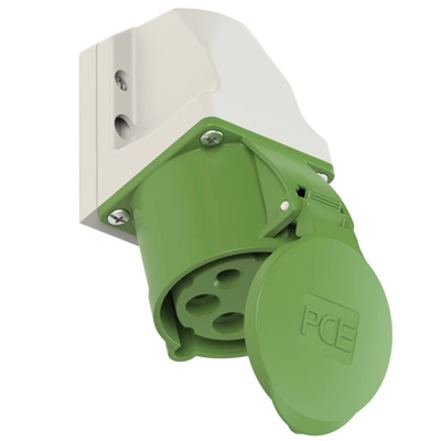 Gniazdo stałe obudowa mała 32A 3P+Z+N >50-500V 50/60Hz 10h IP44