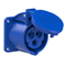 Gniazdo tablicowe 3P 16A 230V IP44 niebieskie