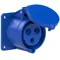 Gniazdo tablicowe proste IP44 TWIST 32A 400V 3P+Z+N 75x75mm