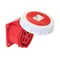 Gniazdo tablicowe proste IP67 16A 400V 3P+Z 75x75mm
