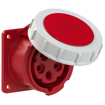 Gniazdo tablicowe proste POWER TWIST IP69 16A 400V 3P+Z+N 75x75mm IP67