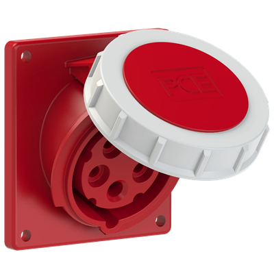 Gniazdo tablicowe skośne IP67 16A 400V 3P+Z+N 80x97mm