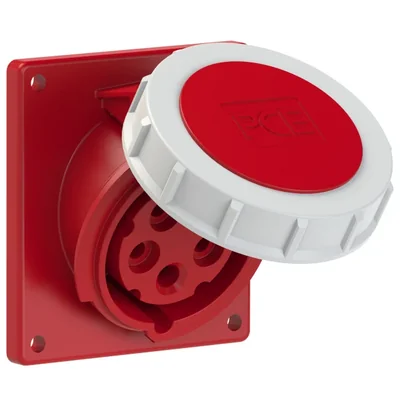 Gniazdo tablicowe skośne IP67 16A 400V 3P+Z+N 80x97mm