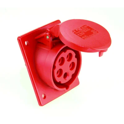 Gniazdo tablicowe skośne TWIST IP44 32A 400V 3P+Z+N 80x97mm