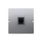 Gniazdo telefoniczne RJ11 uniwersalne pojedyncze (moduł) inox metalik