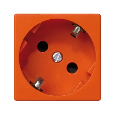 Gniazdo wtyczkowe pojedyncze K45 SCHUKO 16A 250V pomarańczowe