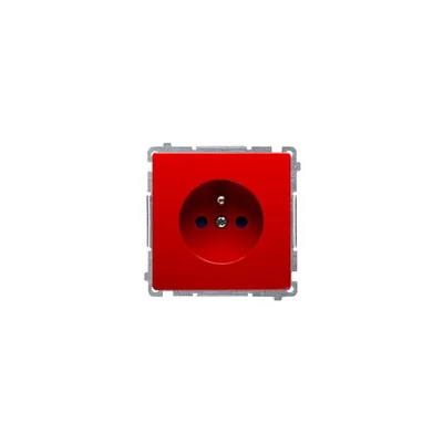 Gniazdo wtyczkowe pojedyncze (moduł) 230V, aluminium metalik