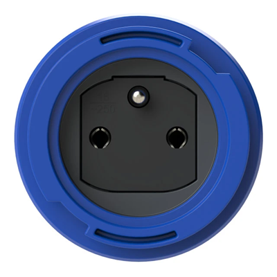 Gniazdo wtyczkowe tablicowe NAUTILUS 230V z bolcem IP68