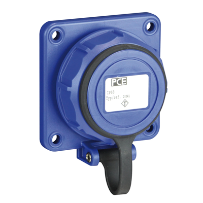 Gniazdo wtyczkowe tablicowe NAUTILUS 230V z bolcem IP68