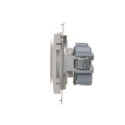 Gniazdo wtyczkowe z uziemieniem i przesłonami (moduł) 16A 250V białe