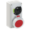 Gniazdo z wyłącznikiem 0-1-małe blokada mechnaiczna 16A 400V 3P+Z+N IP67