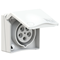 Gniazdo zabudowane DESIGN tablicowe 16A 3P+Z+N 400V IP44