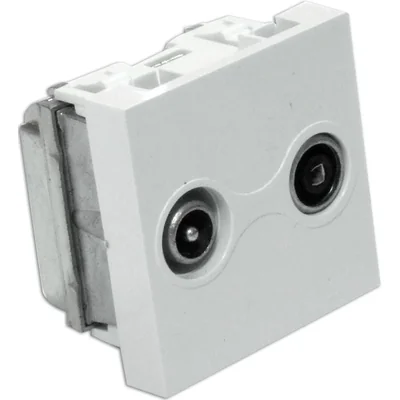 GniazdoRTV przelotowe 45x45 (gn.antenowe męskie/gn.antenowe żeńskie)