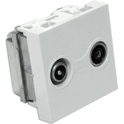 GniazdoRTV przelotowe 45x45 (gn.antenowe męskie/gn.antenowe żeńskie)