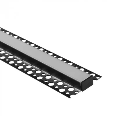GNS02 Aufputz-Profil, schwarz + mattierter Lampenschirm, 2 m