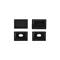 GNS02 profilo nero per montaggio a superficie + paralume satinato 2m
