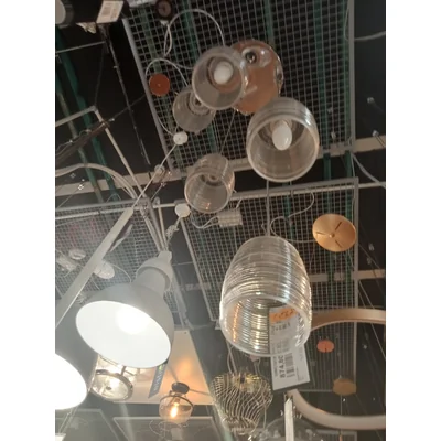 Gobi Lámpara colgante cromada de cinco luces