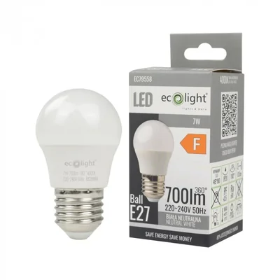 GOLF BALL E27 7W 4000K 630lm