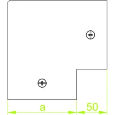 Gomito a 90° KKMC200H100, spessore lamiera - 2 mm