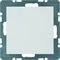 Gorro con elemento central, blanco brillo.
