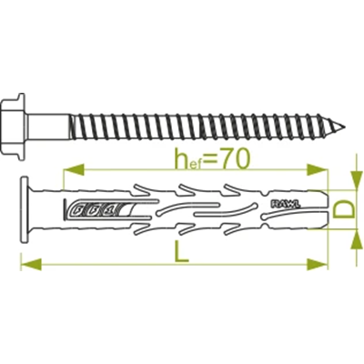 Goupille de cadre diamètre 10mm longueur 100mm