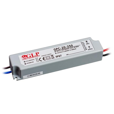 GPC-20-350 Fuente de alimentación LED de corriente constante 16,8W 100-240V IP67