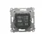 Gradateur à deux boutons (module) 40-500 W (300 VA), or métallique