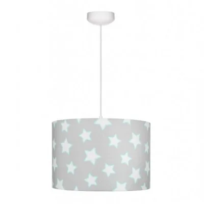 Gray stars Children's pendant lamp