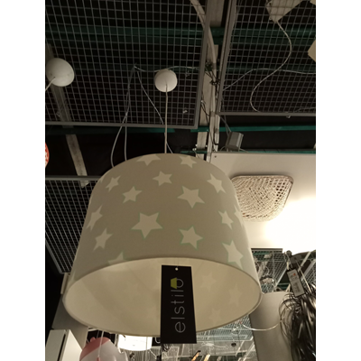 Gray stars Children's pendant lamp