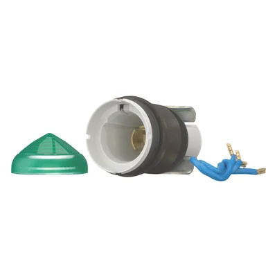 Green conical signal lamp, L-G