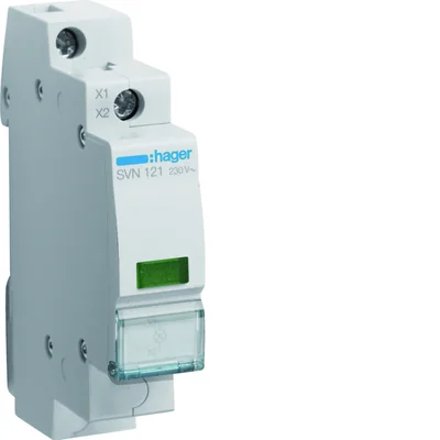 Green indicator lamp 230V AC