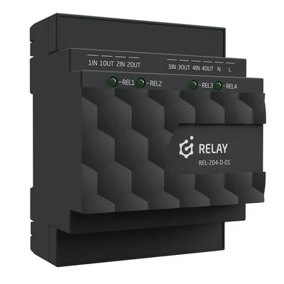 Grenton relay output module (4 outputs) / DIN rail mounting / TF-Bus