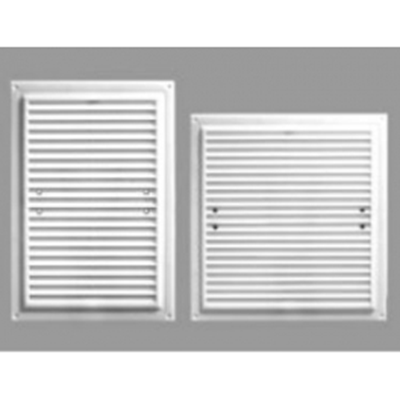 Grille avec grillage 250x250mm blanc