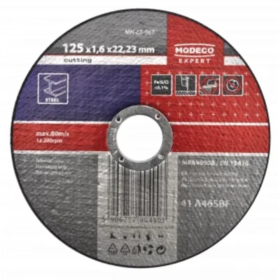 Grinding wheel for cutting steel 115x1.0x22.23 mm flat