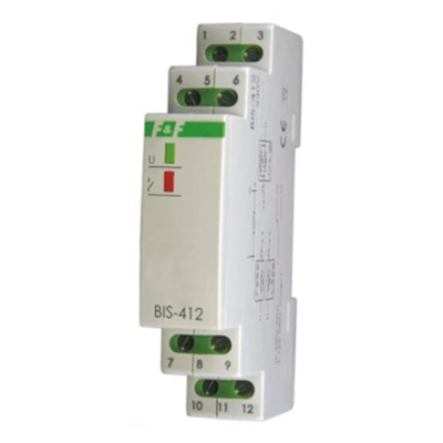 Group bistable relay On TH-35 DIN rail with inrush relay 160A/20ms 24V