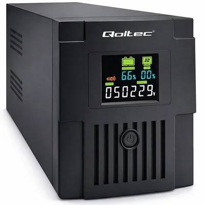 Gruppo di continuità interattivo Qoltec Line | Monolith | 1500VA | 900W | LCD | USB | RJ45