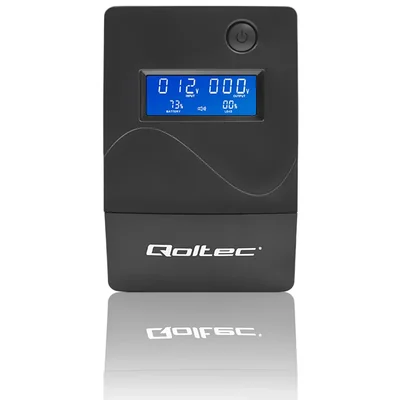 Gruppo di continuità interattivo Qoltec Line | Monolith | 650VA | 360W | LCD | USB | RJ45