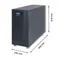 Gruppo di continuità online Qoltec | Onda sinusoidale pura | 10 kVA | 8 kW | LCD | USB
