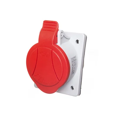 GTS 32/5 šikmá zásuvka do panelu 32A/400V 3P+N+Z
