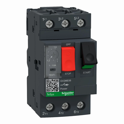 GV2ME motor switch with push button drive 1.0-1.6A PL