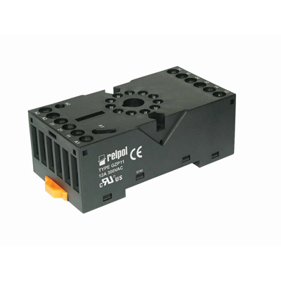 GZP11 plug-in socket for R15 3P relays (socket version)