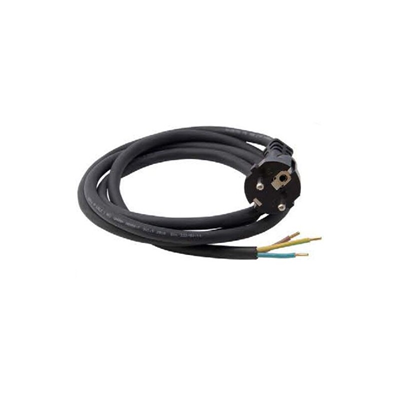 H05RR-F(OW) 3x1,5 3m 300/500V Kabel mit geradem Uni-Schuko-Stecker schwarz