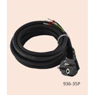 H05RR-F(OW) cable 3x1,5 3m 300/500V con enchufe uni-schuko recto, negro