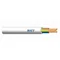 H05VV-F 4G1.5 Cable de alimentación flexible multiconductor blanco con aislamiento y cubierta de PVC, redondo