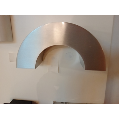 HALF PIPE halbrunde Wandleuchte Aluminium matt 3x 1W 3000K