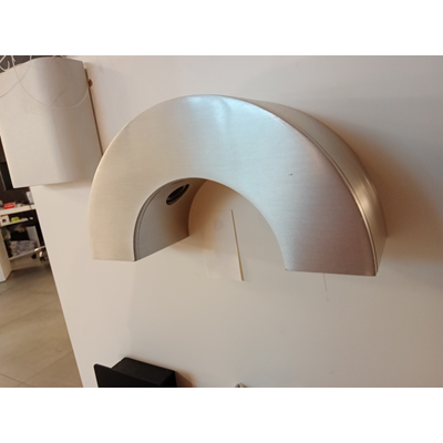 HALF PIPE halbrunde Wandleuchte Aluminium matt 3x 1W 3000K