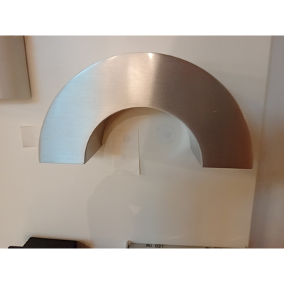 HALF PIPE semicircular wall lamp aluminum matt 3x 1W 3000K