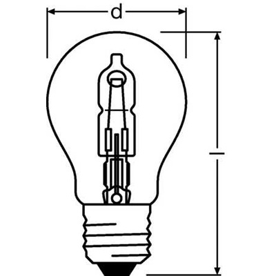 Halogenlampe 64541 A PRO ECO 20W E27