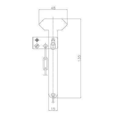Hammer with straight handle