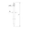 Hammered handle for strings L=35 cm, forged, smooth, hot-dip galvanized